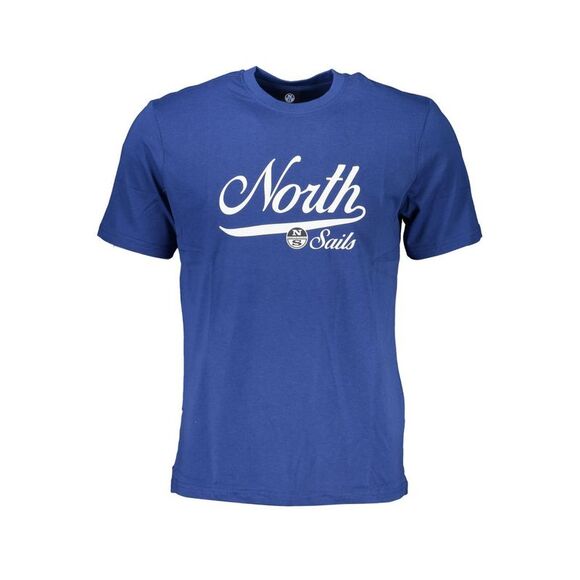North Sails Blue Cotton Men Men's T-Shirt